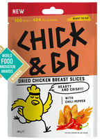 Gedroogde Kipsnacks Chili Peper (preorder)