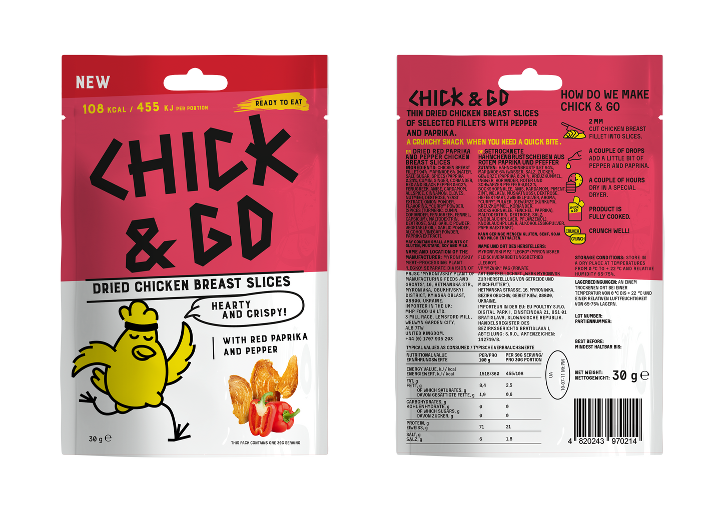 Dried Chicken Snacks Sample Pack