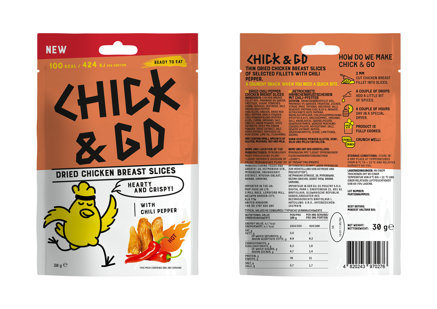 Dried Chicken Snacks Sample Pack